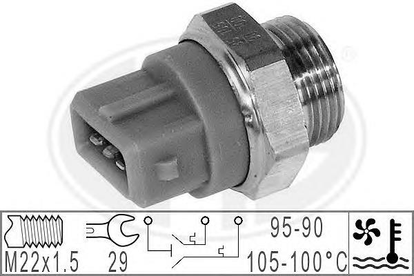 Sensor de temperatura do fluido de esfriamento (de ativação de ventilador do radiador) ERA 330781 preço, a partir de 14,73 USD