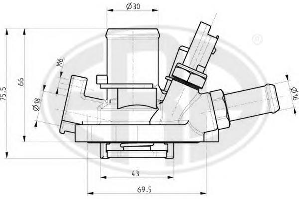Compre K04892642AB Fiat/Alfa/Lancia Termostato