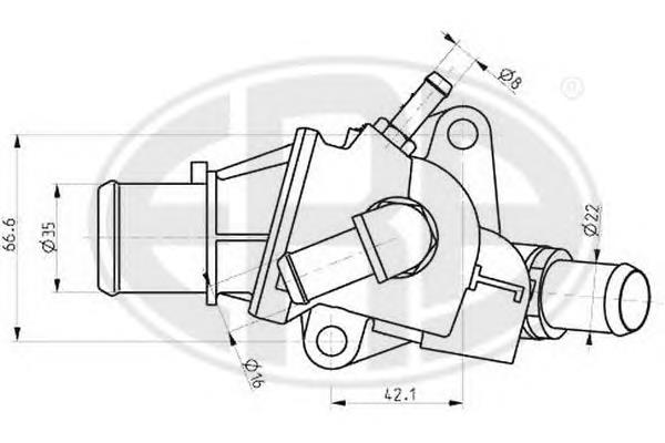 Termostato Fiat/Alfa/Lancia 60609026 preço, a partir de 54,61 USD
