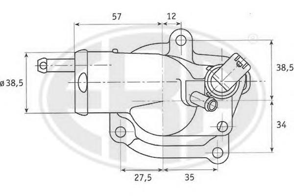 Termostato 6112000015 Mercedes