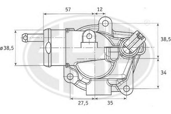 Compre A6462001115 Mercedes Caixa do termostato
