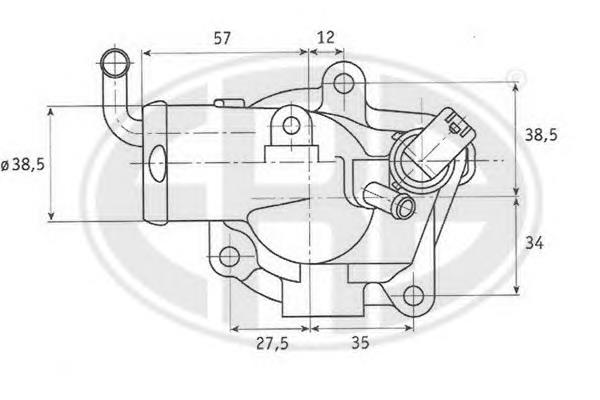 Termostato 6122030275 Mercedes
