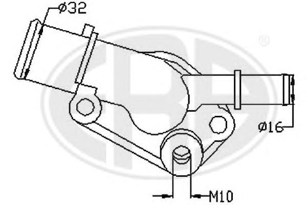Caixa do termostato 352317100060 Magneti Marelli