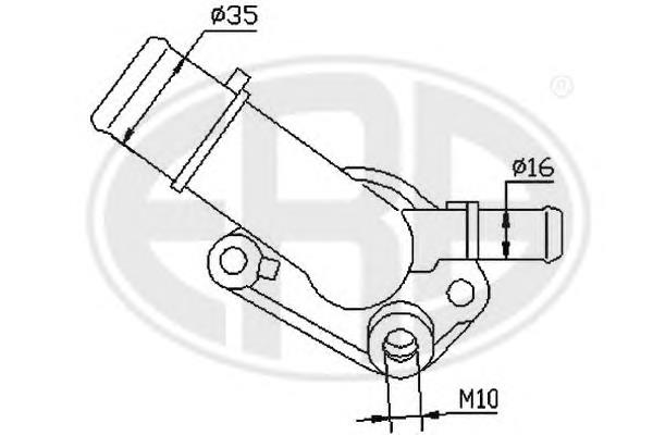 Caixa do termostato 352317100060 Magneti Marelli