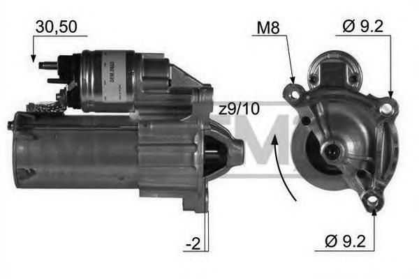 Motor de arranco D6RA100 Peugeot/Citroen
