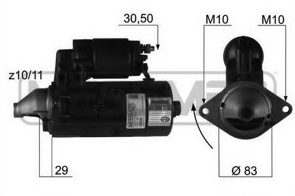 Motor de arranco 005821753 Mercedes