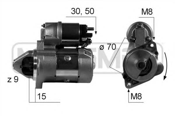 0051510701 Mercedes Motor de arranco