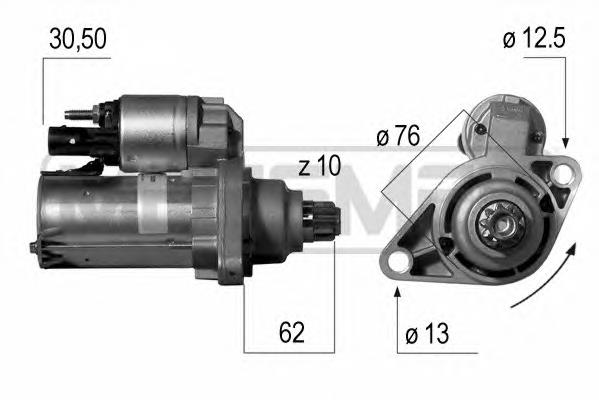 0AM911023BX VAG Motor de arranco