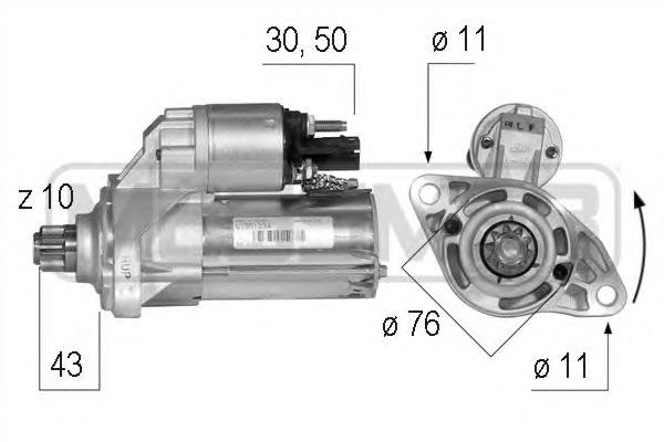 02E911023K VAG Motor de arranco