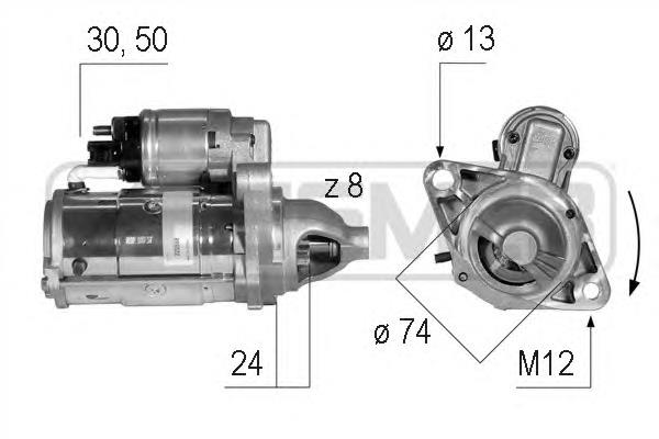 Motor de arranco SX6015 Starline