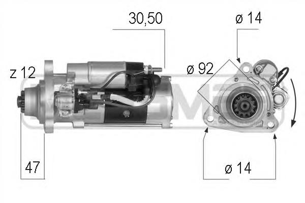 5801973143 Iveco Motor de arranco