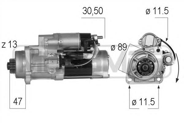 MS887 Mahle Original Motor de arranco