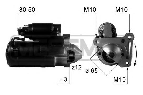 Motor de arranco Renault (RVI) 7711134790