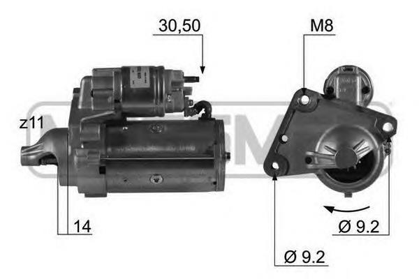 Motor de arranco ERA 220451 preço, a partir de 99,09 USD