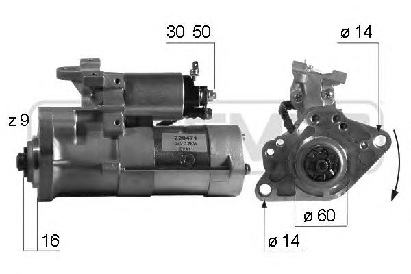 JS1354 REMA-PARTS Motor de arranco