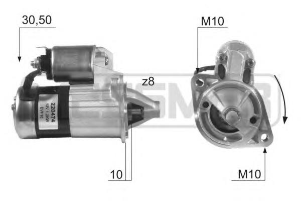 Motor de arranco 13580 Mapco