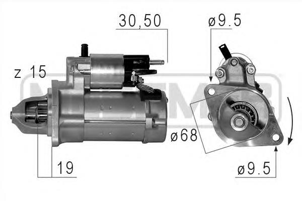 1202504 Opel Motor de arranco