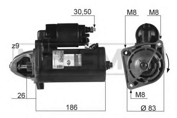 Motor de arranco ERA 220185 preço, a partir de 71,63 USD
