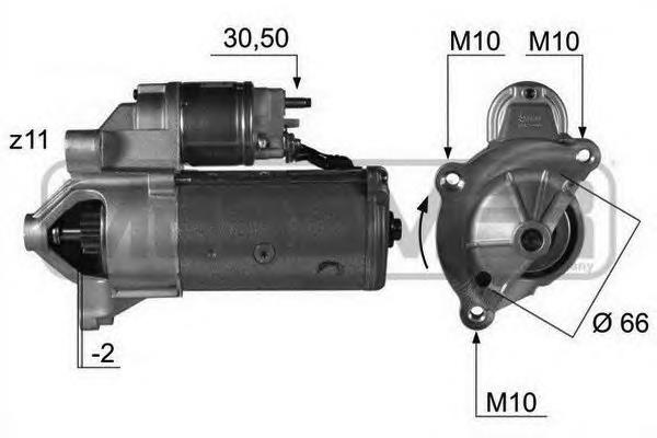 Motor de arranco M000T20871ZE Peugeot/Citroen
