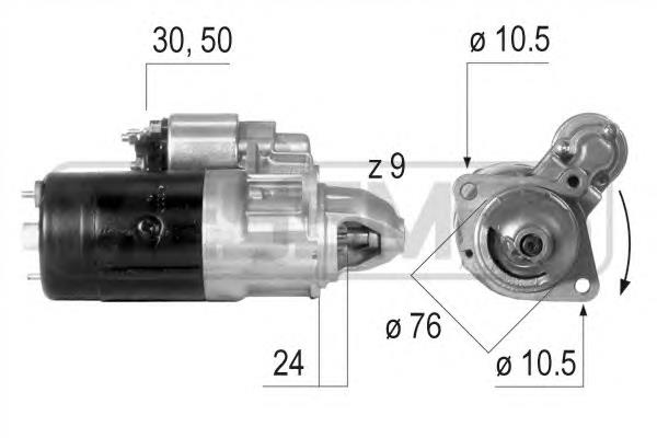 Motor de arranco BMW 0001218026