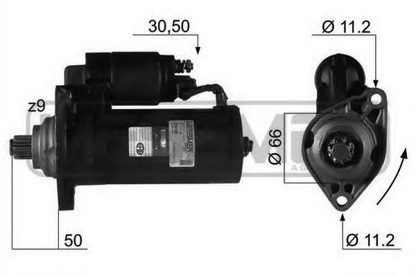 Motor de arranco VAG 0001124011 preço, a partir de 71,51 USD