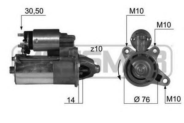 Motor de arranco 0001107016 Ford