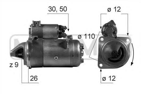 LRS00828 Lucas Motor de arranco