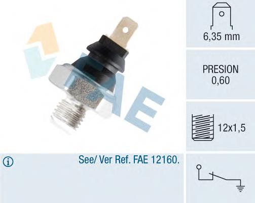 Sensor de pressão de óleo 61311243414 BMW