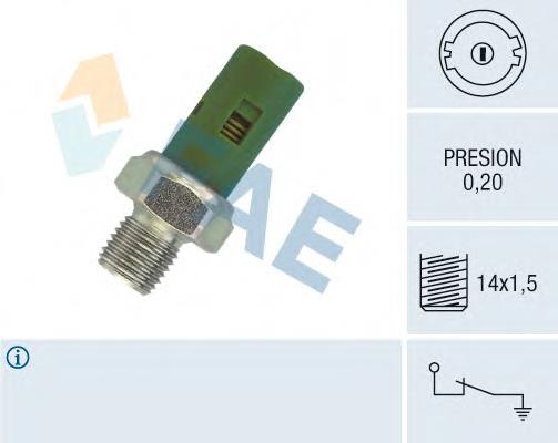 7700417970 Renault (RVI) Sensor de pressão de óleo