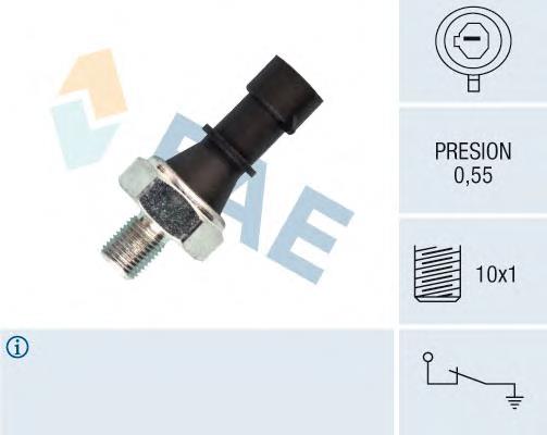 12436 FAE Sensor de pressão de óleo