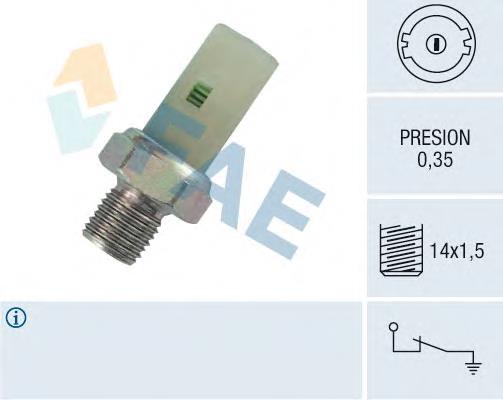 80108163 Swag Sensor de pressão de óleo