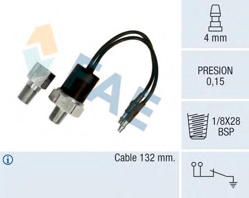 Sensor de pressão de óleo 94156643 General Motors