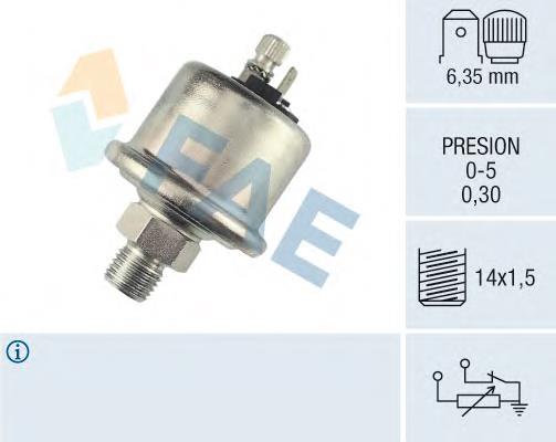 14560 FAE Sensor de pressão de óleo