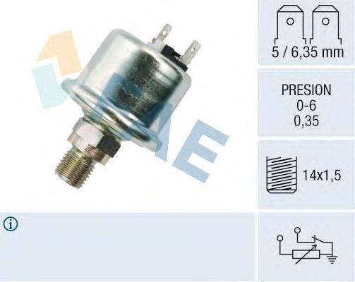 14670 FAE Sensor de pressão de óleo