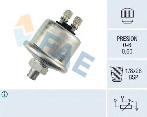 14710 FAE Sensor de pressão de óleo