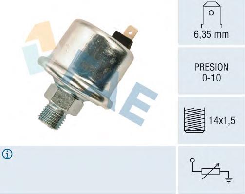 14630 FAE Sensor de pressão de óleo