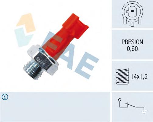Compre 46472027 Fiat/Alfa/Lancia Sensor de pressão de óleo