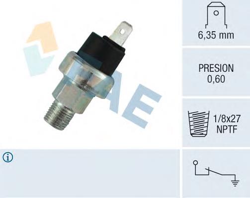Sensor de pressão de óleo Diesel Technic 227000