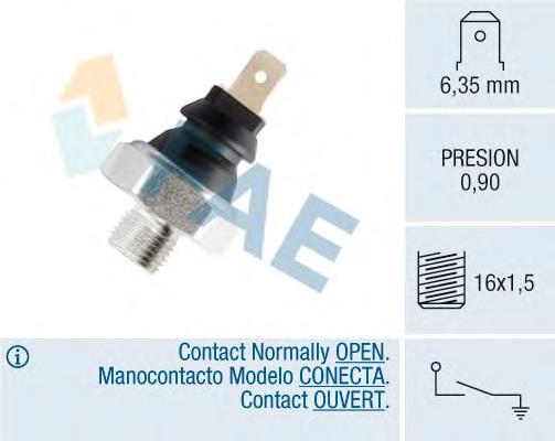 12935 FAE Sensor de pressão de óleo