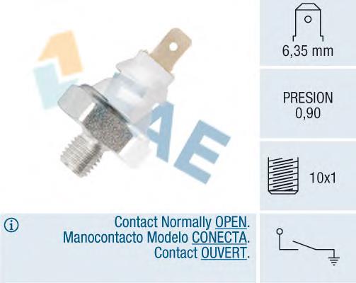 12930 FAE Sensor de pressão de óleo