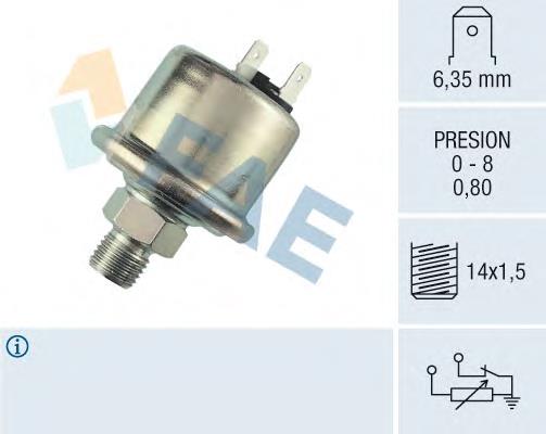 14780 FAE Sensor de pressão de óleo
