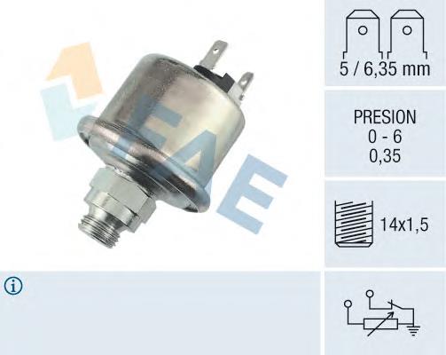 14910 FAE Sensor de pressão de óleo