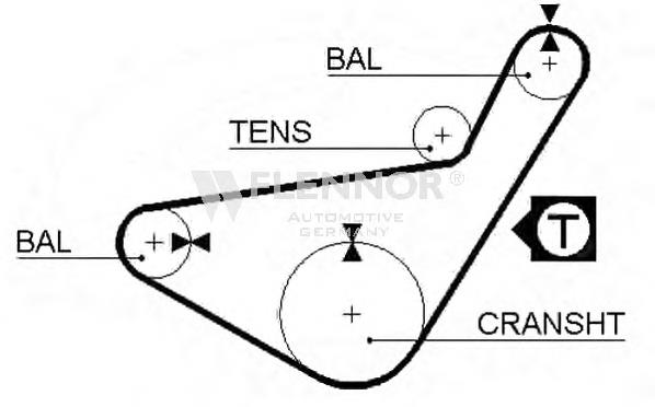 Correia da árvore de equilibração DD506 Japan Parts