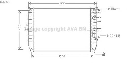 Compre 93818439 Iveco Radiador de esfriamento de motor