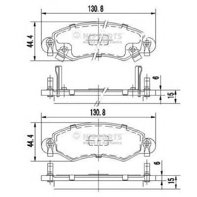 Sapatas do freio dianteiras de disco Nissan/Infiniti D10601HA7B preço, a partir de 26,48 USD