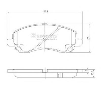Sapatas do freio dianteiras de disco Mitsubishi 4605B163 preço, a partir de 28,06 USD