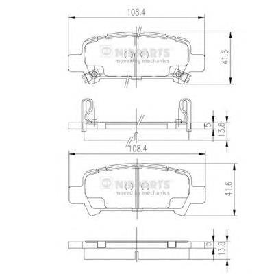 Sapatas do freio traseiras de disco Subaru 26696FA010 preço, a partir de 24,84 USD