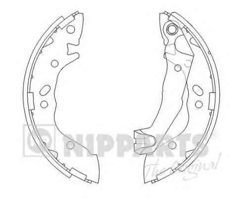 Sapatas do freio traseiras de tambor Hyundai/Kia 5830522A00