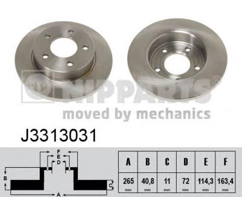 Compre BDA204110 Open Parts Disco do freio traseiro