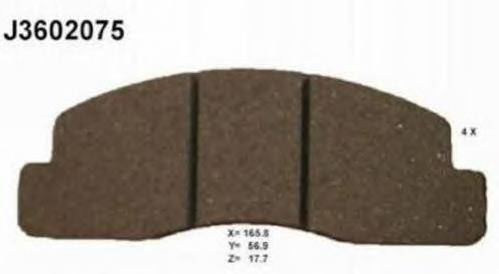 PA2003AF Japan Parts Sapatas do freio dianteiras de disco